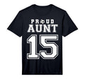 Number 15 Custom Proud Soccer Futbol T-Shirt - Novelty Apparel for Adults - T-Shirt, Sweatshirt, Hoodie