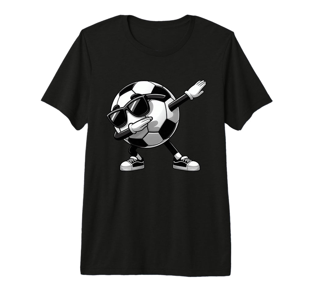Dabbing Soccer Ball Soccer Sports T-Shirt - Fun Novelty Design for Adults - T-Shirt, Sweatshirt, Hoodie