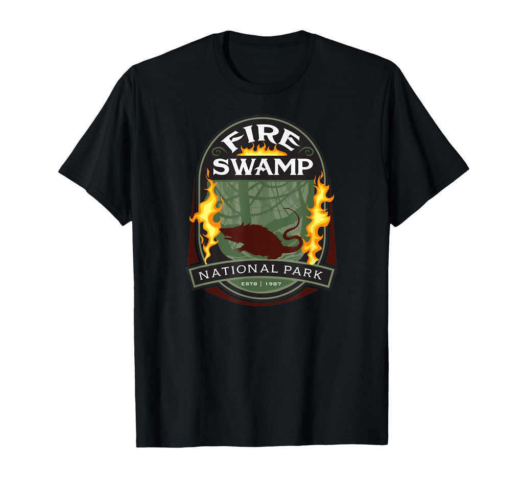 Fire Swamp National Park Camping T-Shirt - Fun Novelty Design Unisex - T-Shirt, Sweatshirt, Hoodie