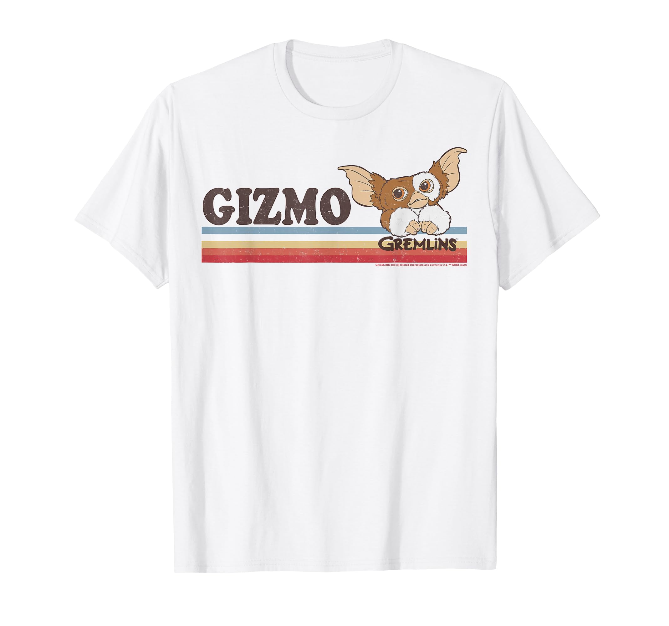 Gremlins Gizmo Stripes Small T-Shirt - Trendy Graphic Men Women - T-Shirt, Sweatshirt, Hoodie