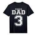 Number 3 Custom Proud Soccer Futbol T-Shirt - Fun Novelty Design Unisex - T-Shirt, Sweatshirt, Hoodie