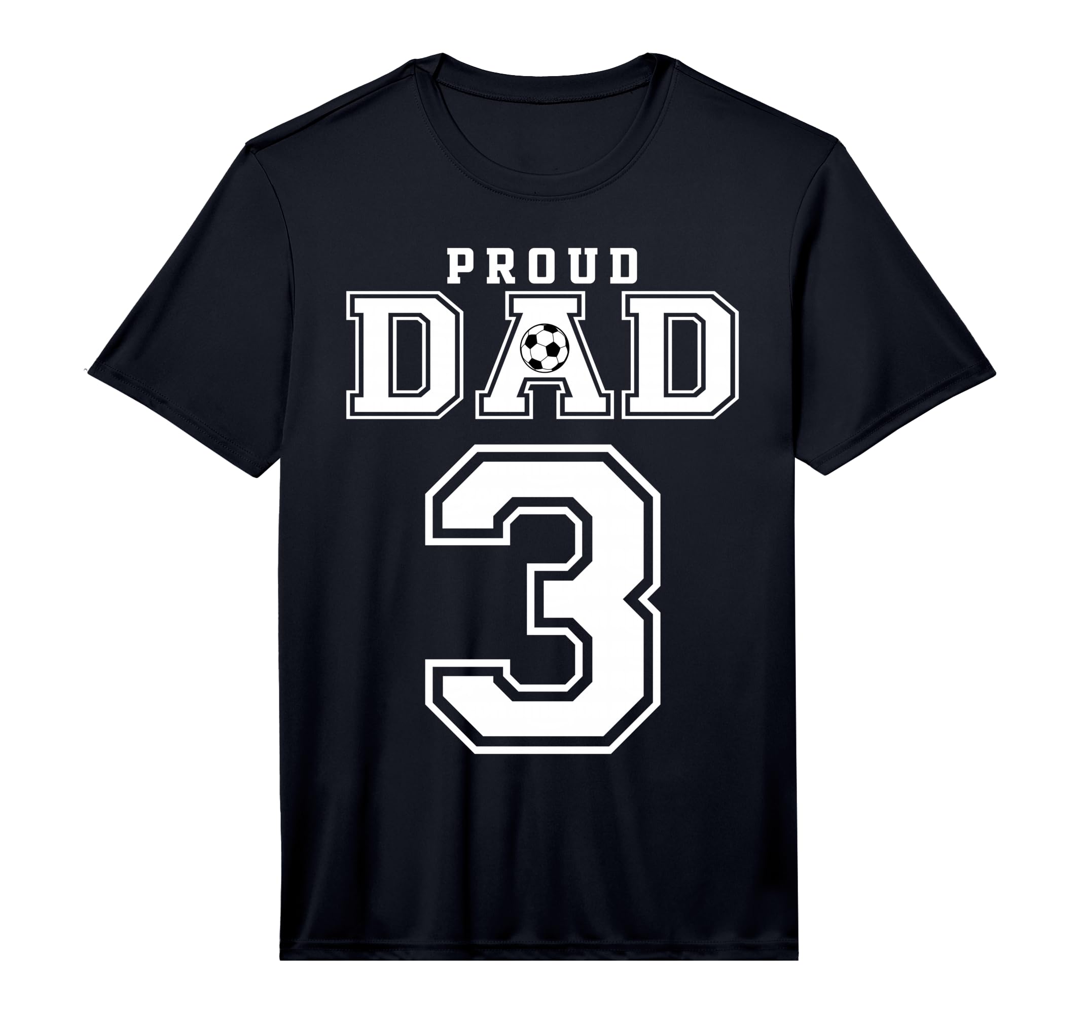 Number 3 Custom Proud Soccer Futbol T-Shirt - Fun Novelty Design Unisex - T-Shirt, Sweatshirt, Hoodie