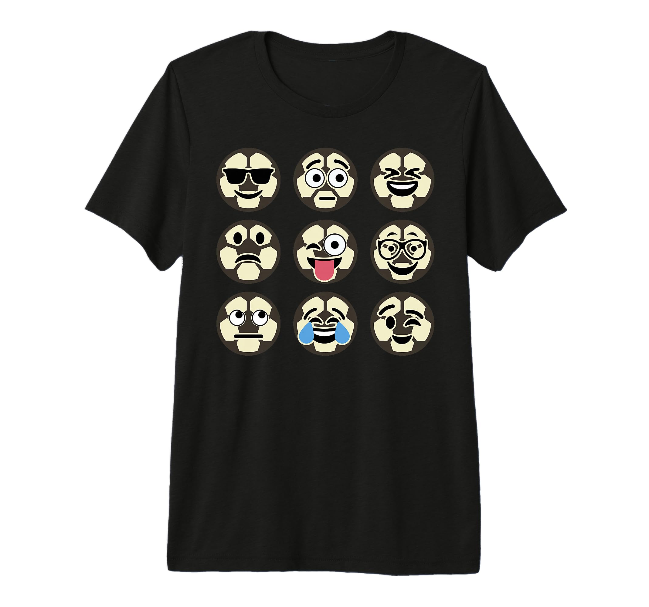 Funny Sports Soccer Emoticon Brazilian T-Shirt - Unique Graphic Men Women - T-Shirt, Sweatshirt, Hoodie