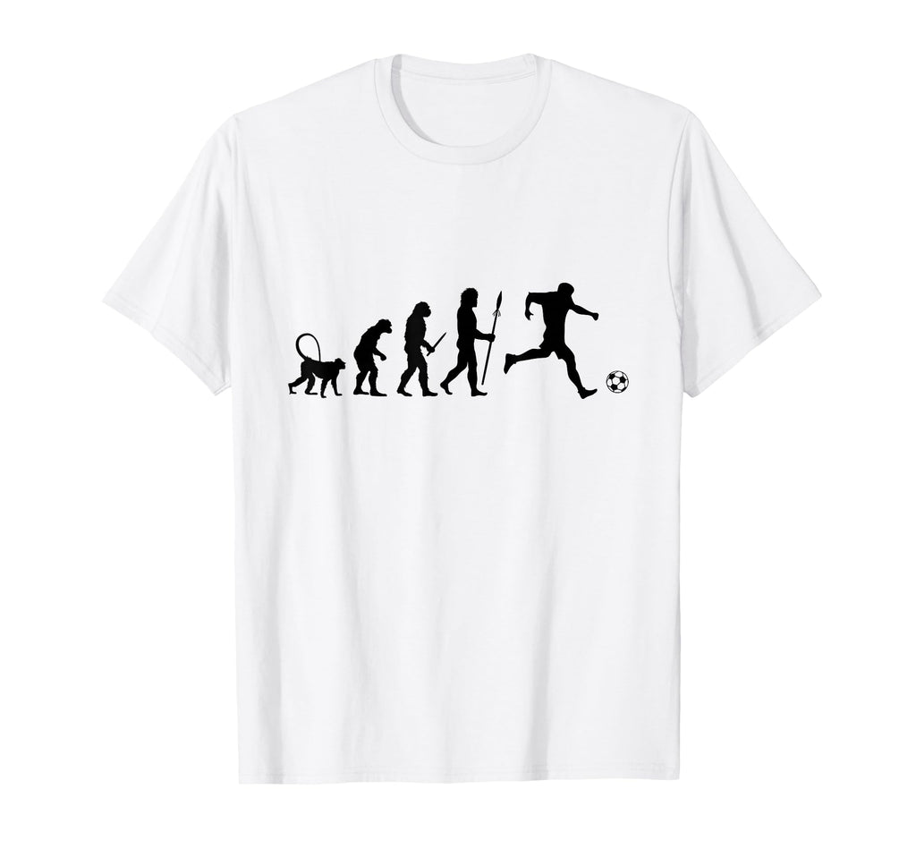 Evolution Soccer T-Shirt - Fun Novelty Design for Adults - T-Shirt, Sweatshirt, Hoodie