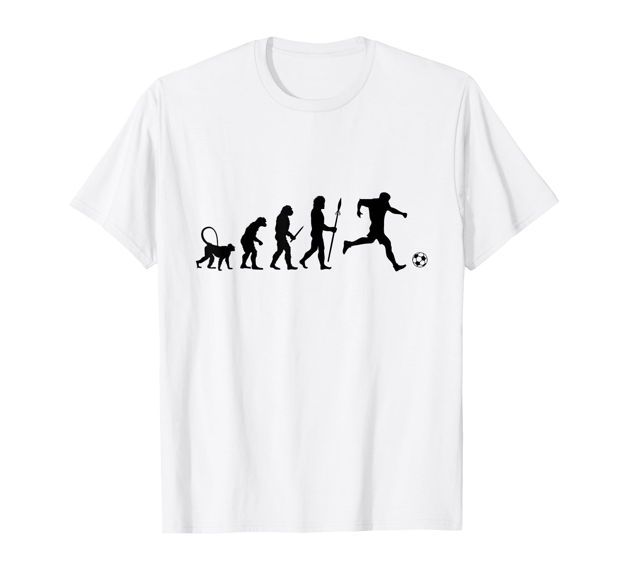 Evolution Soccer T-Shirt - Fun Novelty Design for Adults - T-Shirt, Sweatshirt, Hoodie