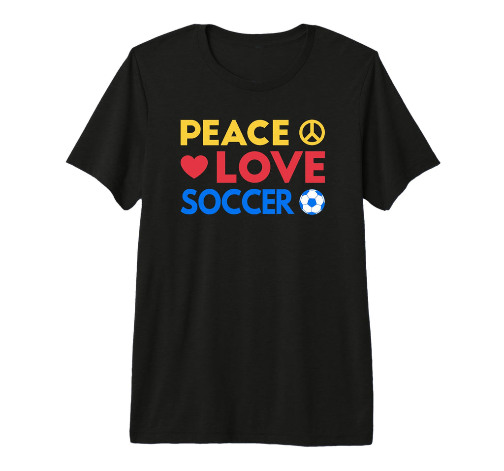 Peace Love Soccer Funny Soccer Mom T-Shirt - Streetwear Style for Adults - T-Shirt, Sweatshirt, Hoodie