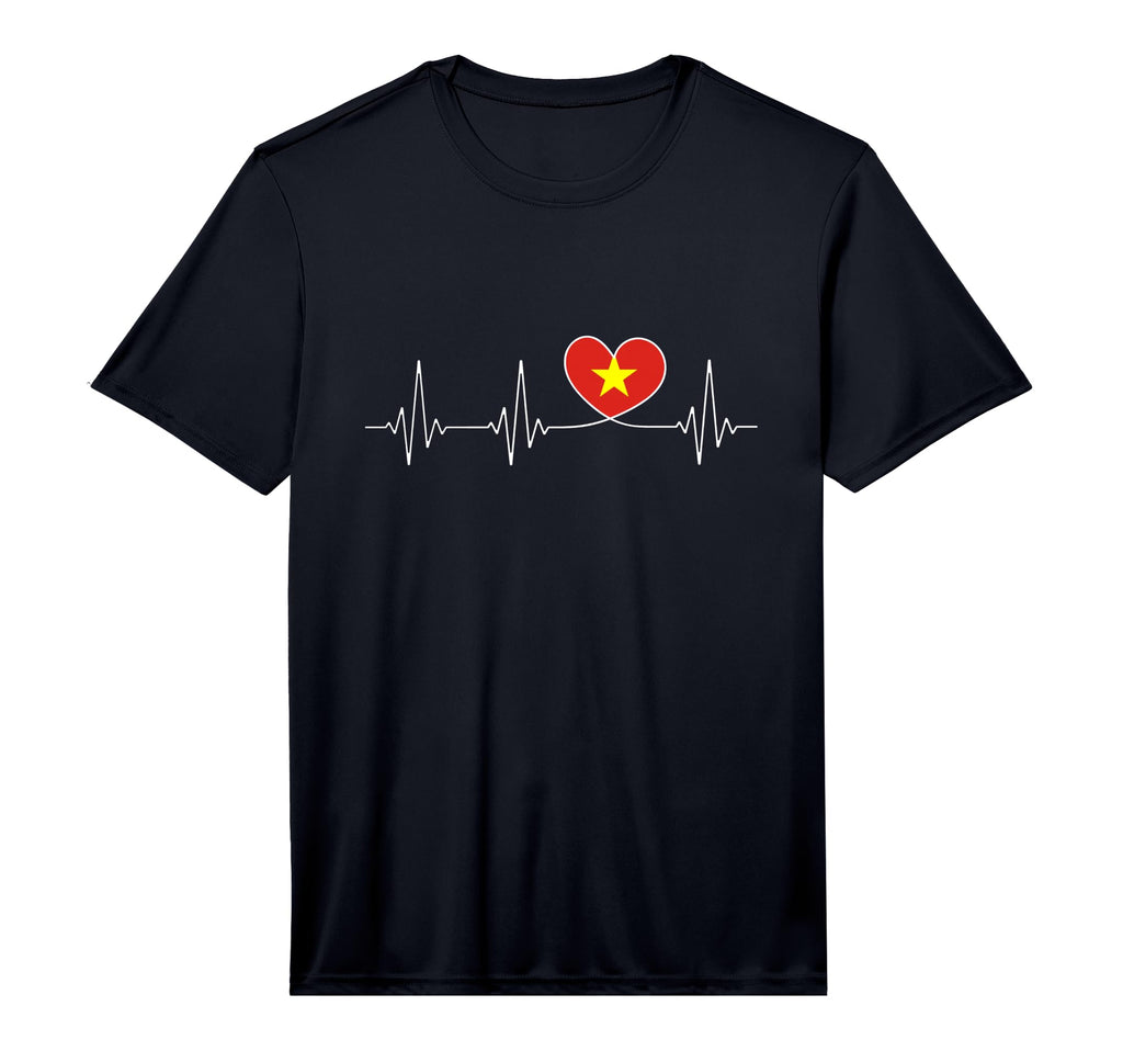 Viet Nam Love And Vietnamese Flag T-Shirt - Minimalist Print Men Women - T-Shirt, Sweatshirt, Hoodie