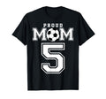 Number 5 Custom Proud Soccer Futbol T-Shirt - Trendy Graphic for Adults - T-Shirt, Sweatshirt, Hoodie