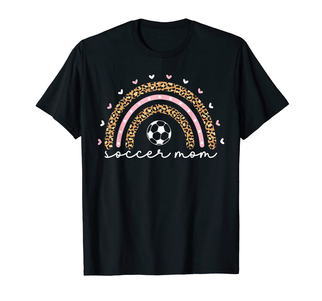 Proud Soccer Mom Mama Leopard T-Shirt - Streetwear Style for Adults - T-Shirt, Sweatshirt, Hoodie