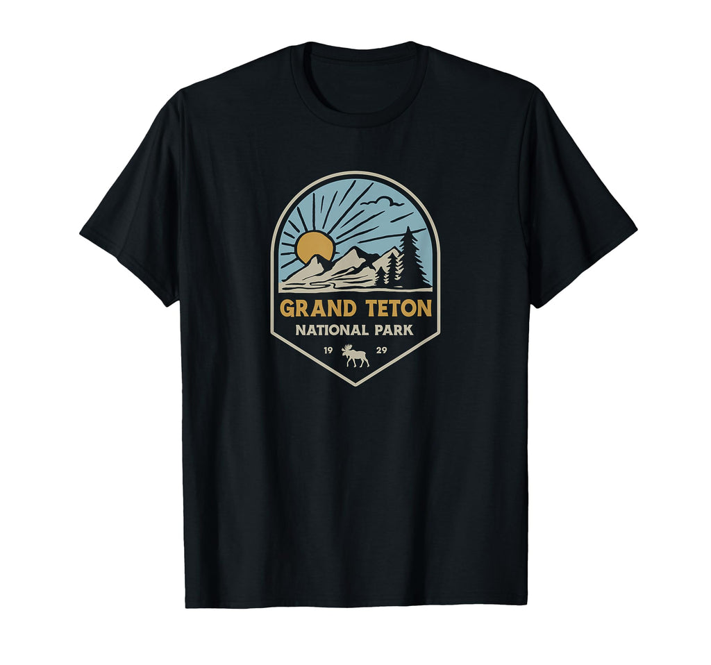 Grand Teton National Park Sunset T-Shirt - Fun Novelty Design Men Women - T-Shirt, Sweatshirt, Hoodie