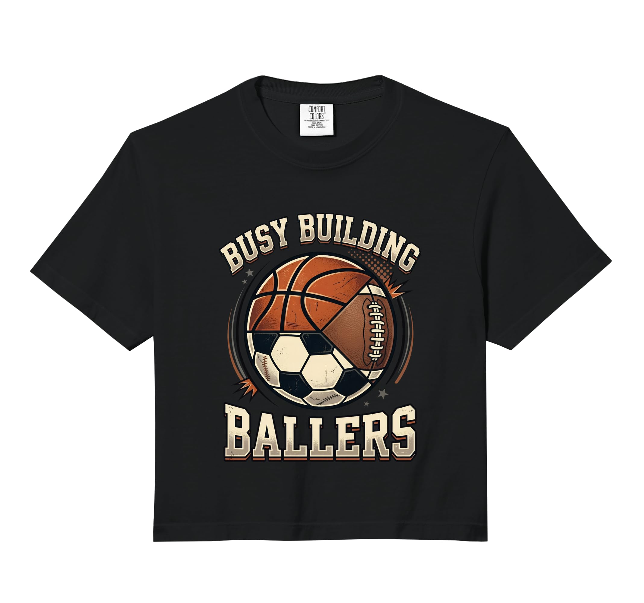 Funny Busy Raising Ballers Football Sweatshirt - Graphic Print Unisex - T-Shirt, Sweatshirt, Hoodie