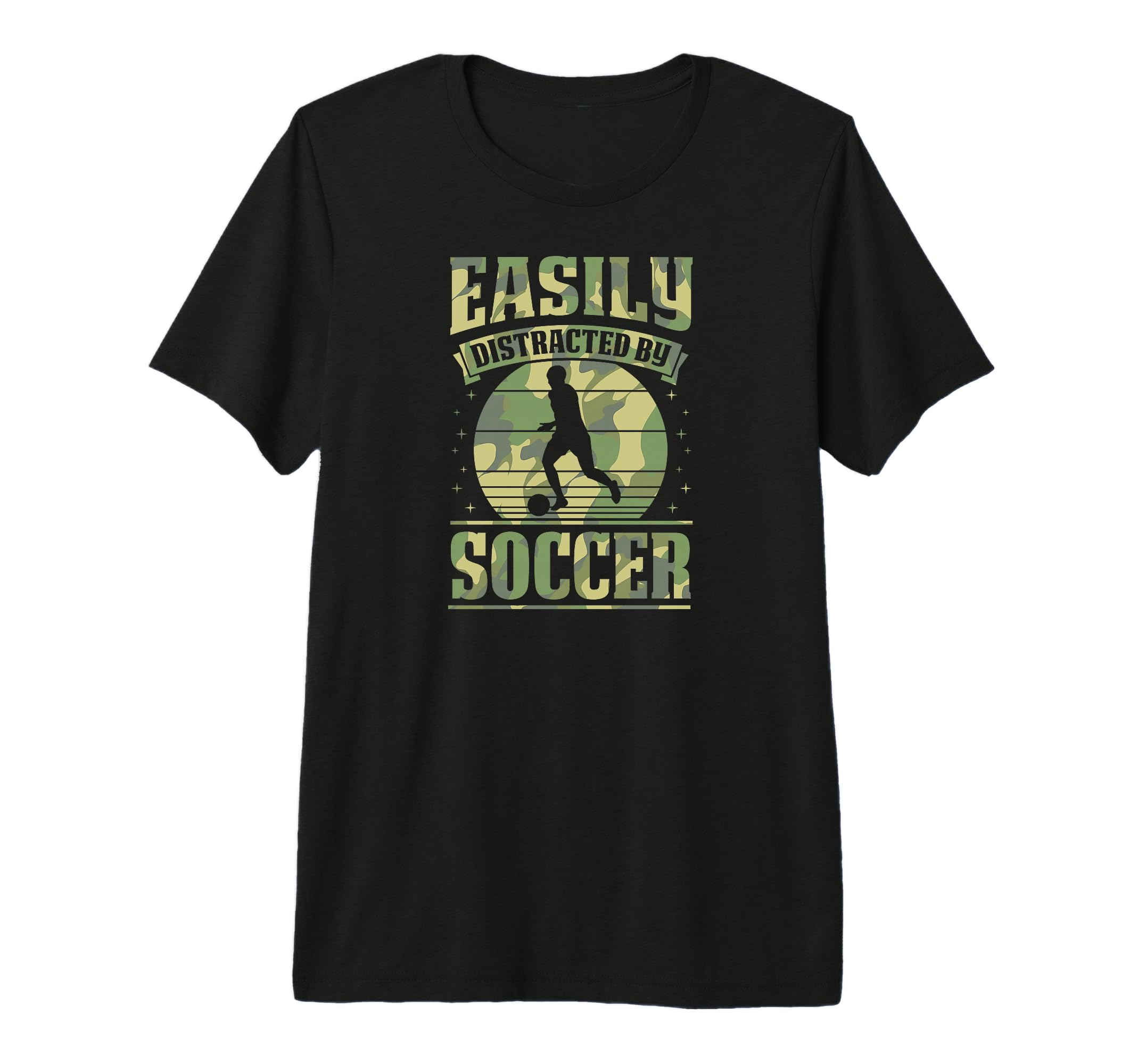 Easily Distracted Soccer Tri Blend T-Shirt - Novelty Apparel Unisex - T-Shirt, Sweatshirt, Hoodie
