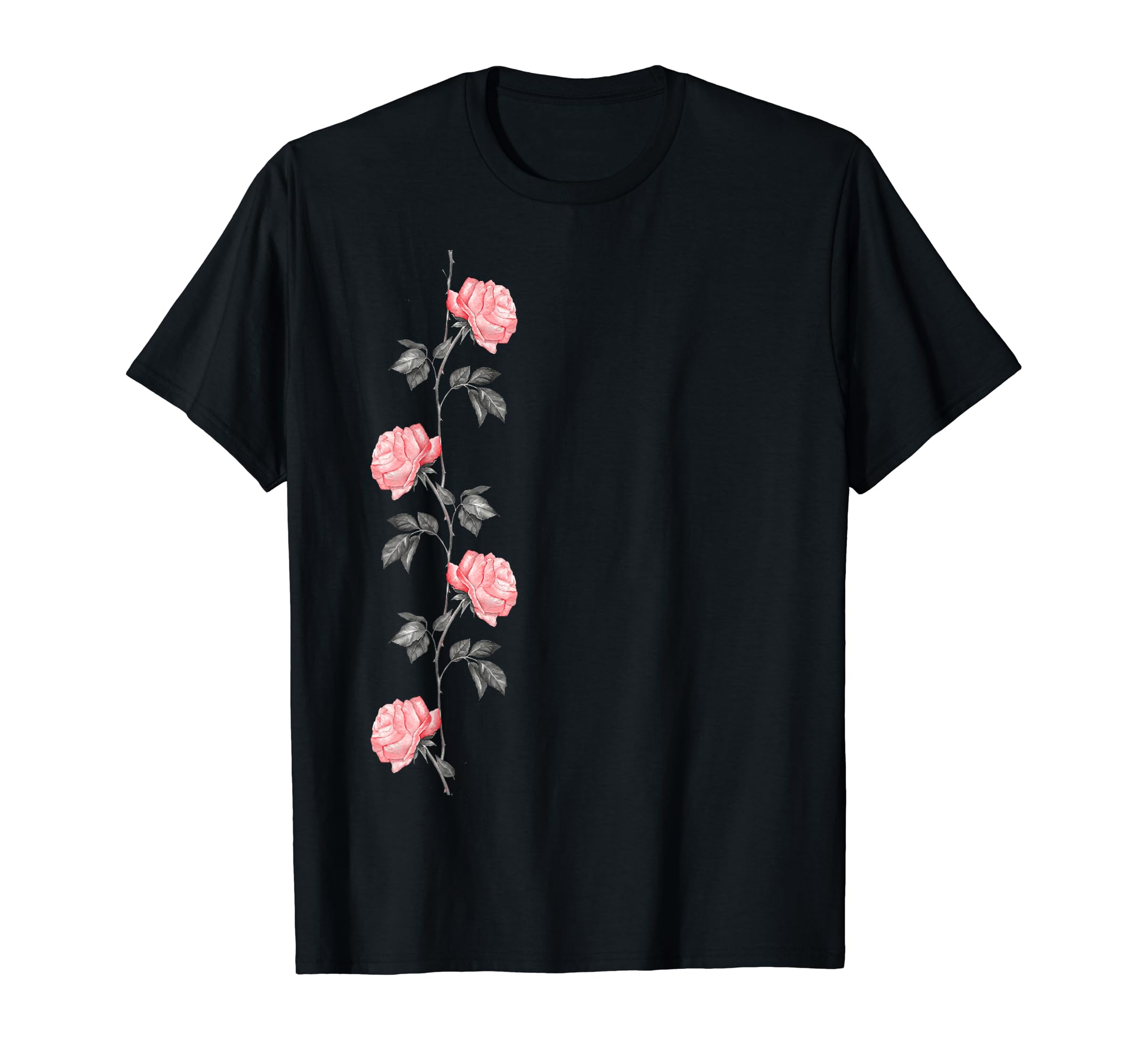 Rose Flower Aesthetic Grunge Rock 90S T-Shirt - Custom Art Print for Adults - T-Shirt, Sweatshirt, Hoodie