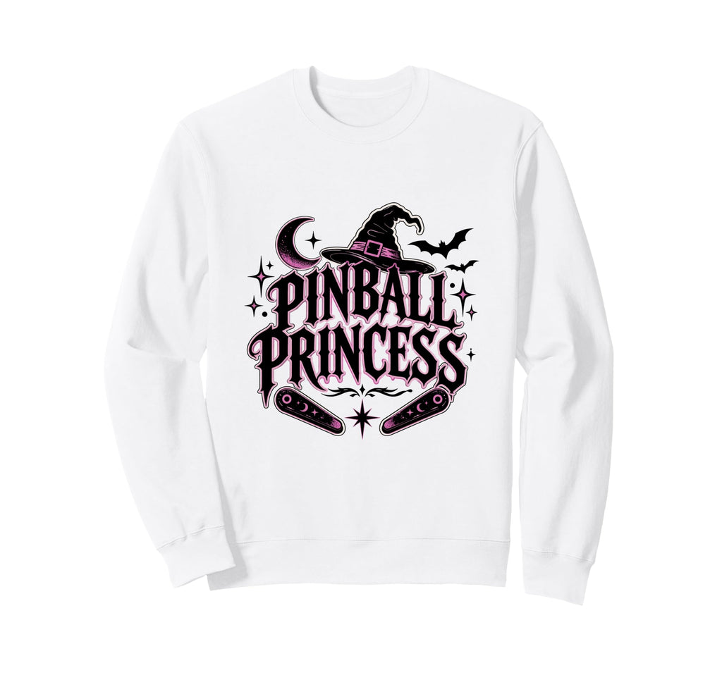 Pinball Princess Machines Funny Sweatshirt - Minimalist Print for Adults - T-Shirt, Sweatshirt, Hoodie