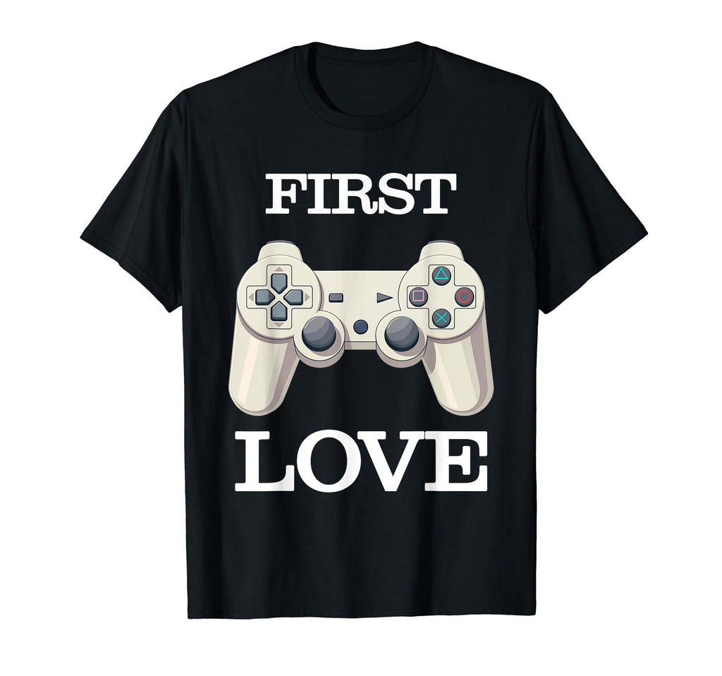 First Love Controller Console Gaming T-Shirt - Trendy Graphic for Adults - T-Shirt, Sweatshirt, Hoodie