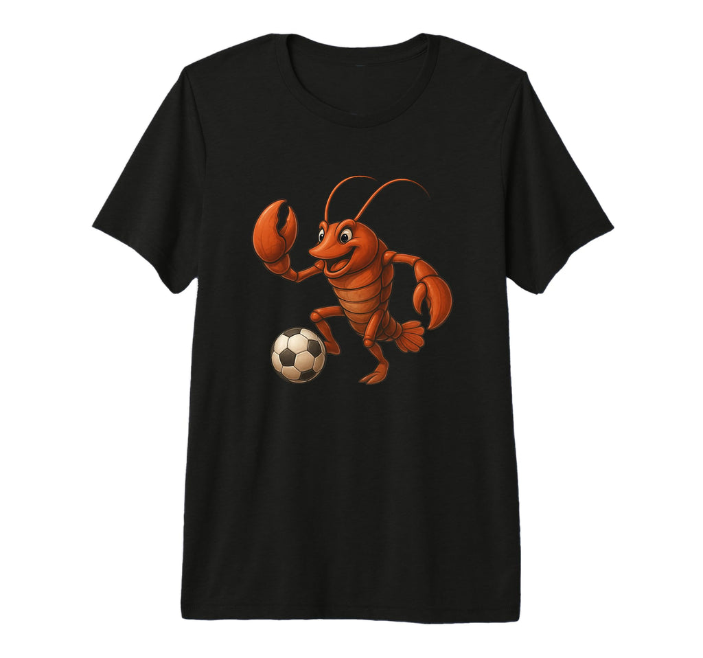 Lobster Soccer Player Fun Football T-Shirt - Custom Art Print Men Women - T-Shirt, Sweatshirt, Hoodie