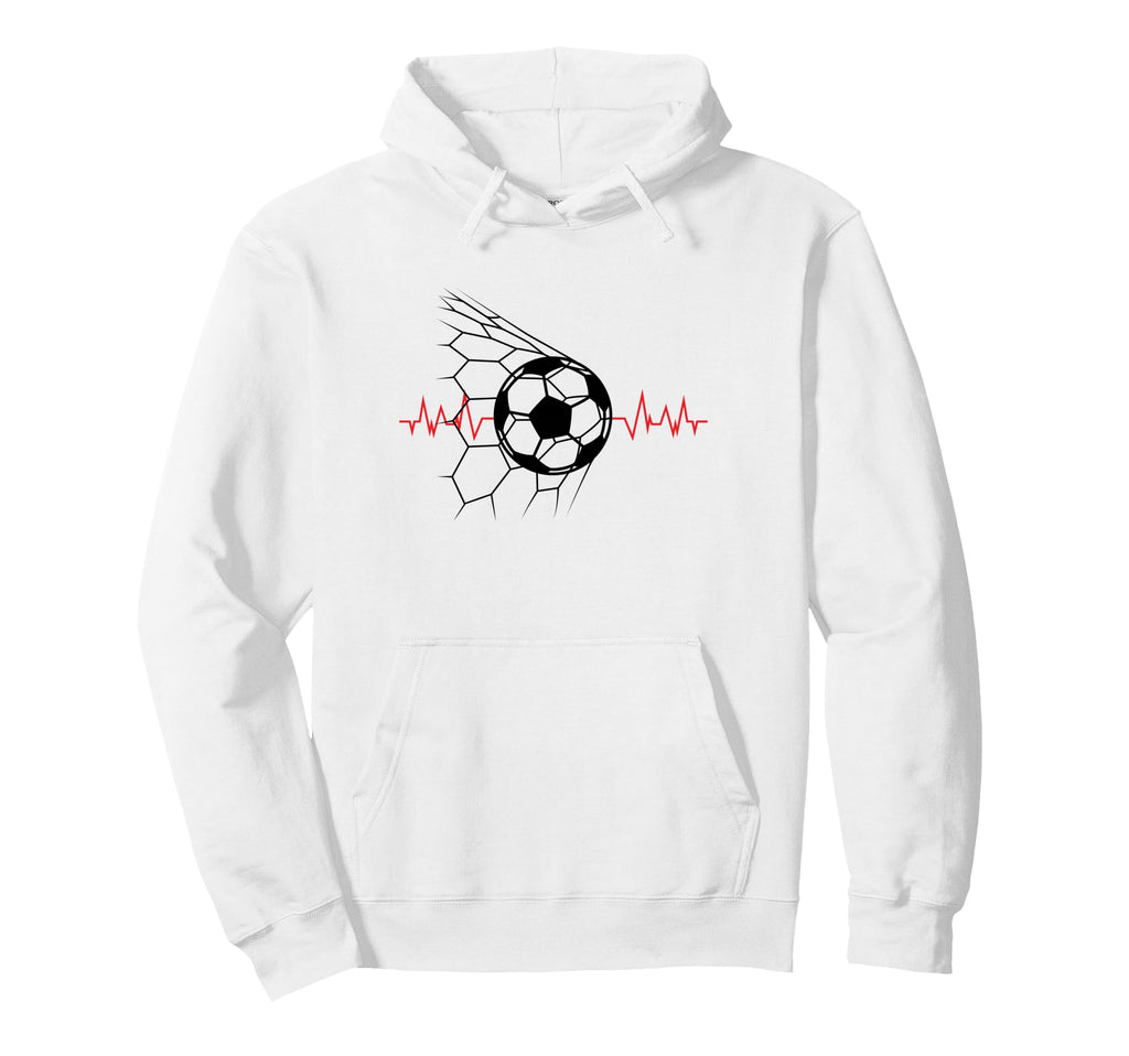 Soccer Ball Heartbeat Players And Hoodie - Streetwear Style Men Women - T-Shirt, Sweatshirt, Hoodie