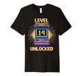 Level 14 Unlock Birthday Gamer 14 T-Shirt - Aesthetic Graphic Men Women - T-Shirt, Sweatshirt, Hoodie