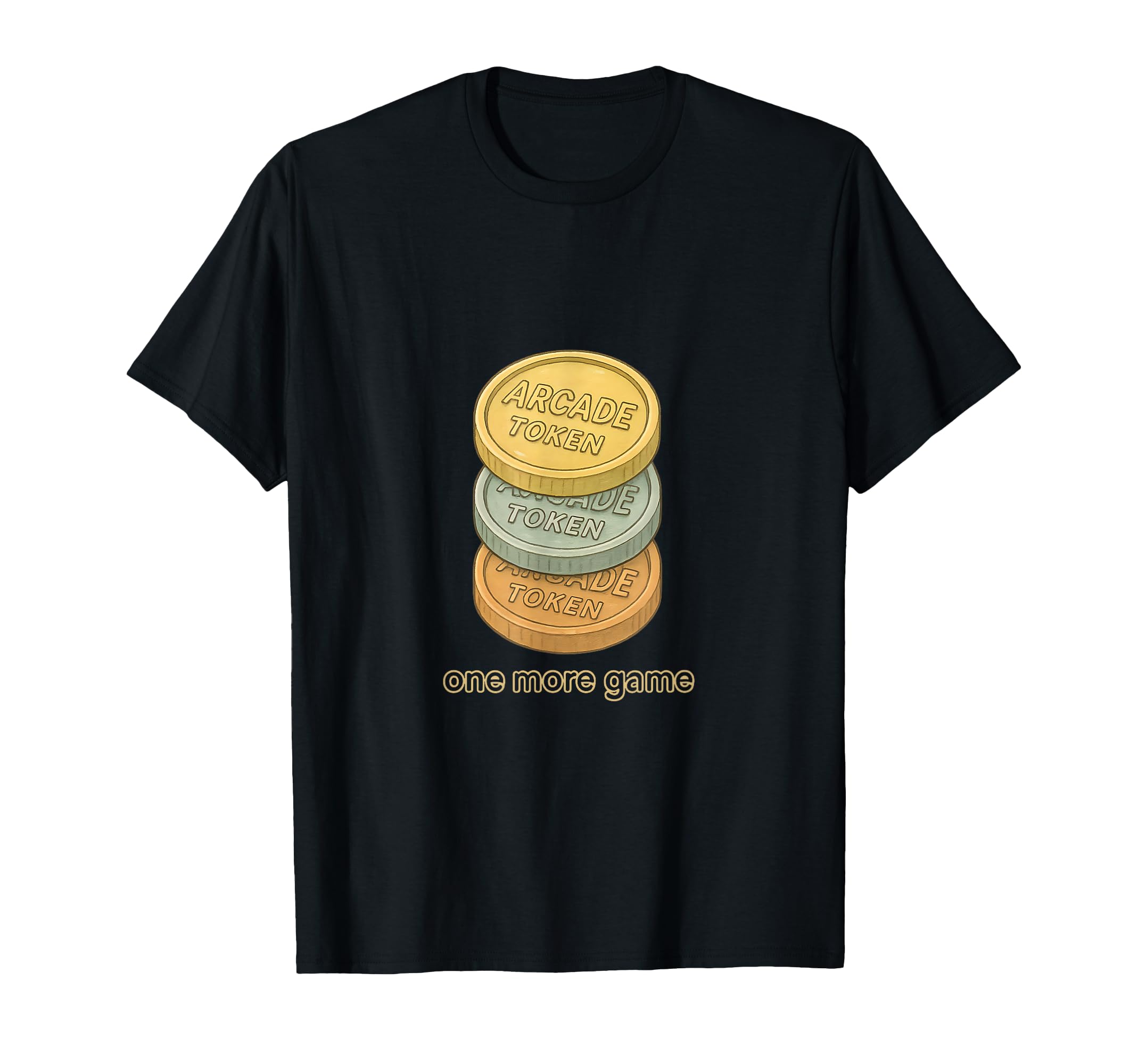 Arcade Token Stack Gaming T-Shirt - Casual Everyday Wear for Adults - T-Shirt, Sweatshirt, Hoodie