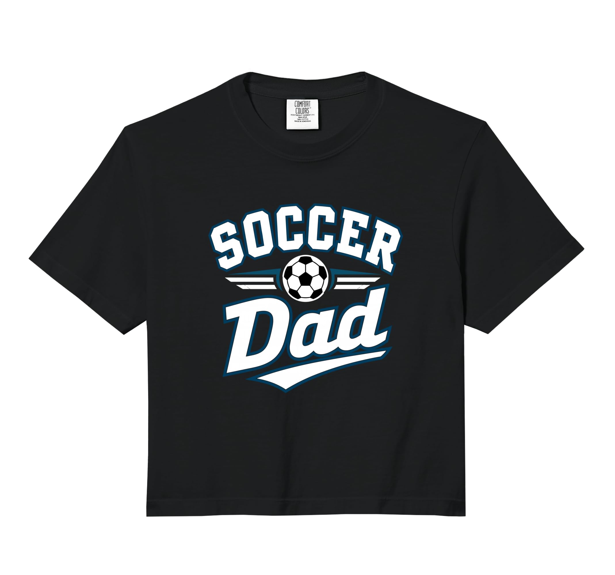 Soccer Dad Funny Athletic Lettering Hoodie - Unique Graphic for Adults - T-Shirt, Sweatshirt, Hoodie