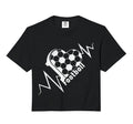 Football Heartbeat Pulse Soccer Lover Sweatshirt - Custom Art Print Unisex - T-Shirt, Sweatshirt, Hoodie