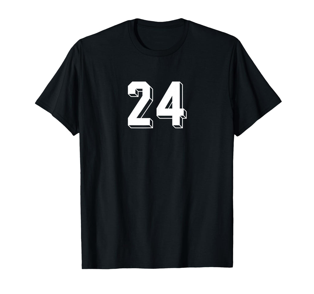 Number 24 80S 90S Soccer Team Jersey T-Shirt - Novelty Apparel for Adults - T-Shirt, Sweatshirt, Hoodie