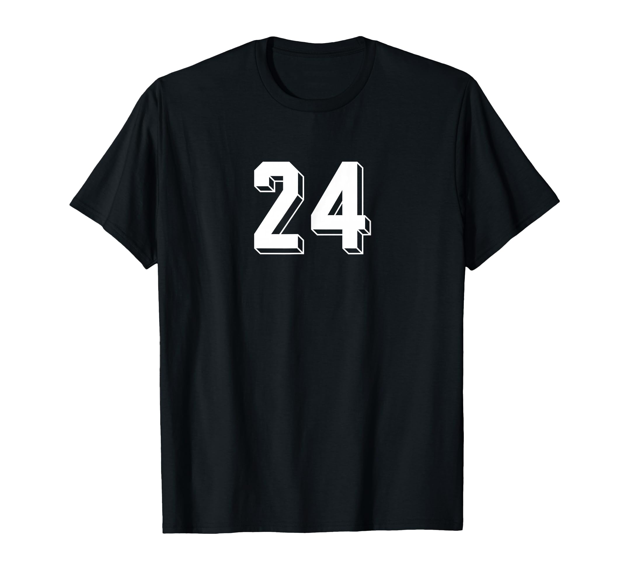 Number 24 80S 90S Soccer Team Jersey T-Shirt - Novelty Apparel for Adults - T-Shirt, Sweatshirt, Hoodie