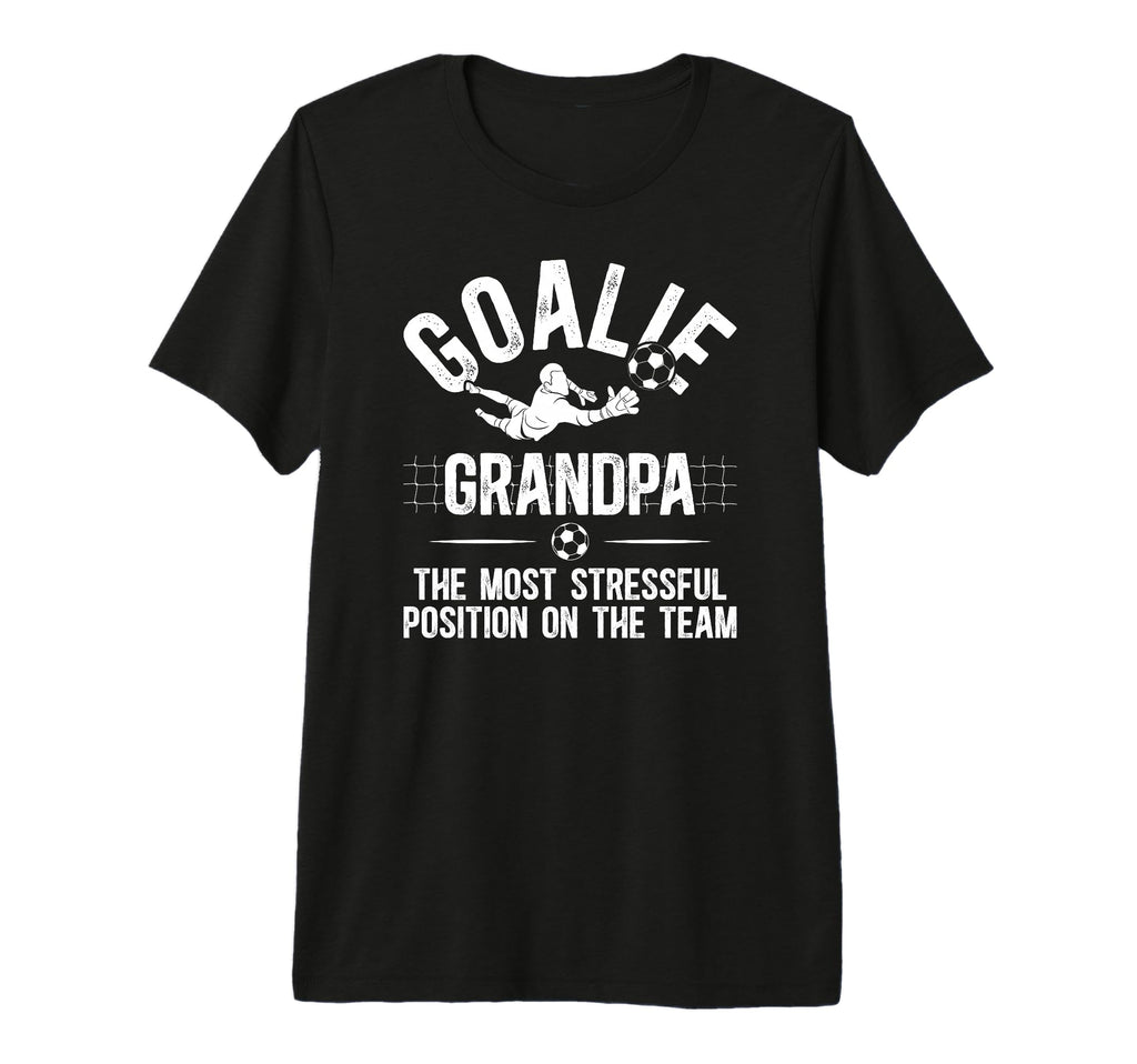 Mens Funny Soccer Goalie Grandpa T-Shirt - Fun Novelty Design for Adults - T-Shirt, Sweatshirt, Hoodie