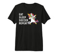 Eat Sleep Soccer Repeat Funny Tri T-Shirt - Streetwear Style for Adults - T-Shirt, Sweatshirt, Hoodie
