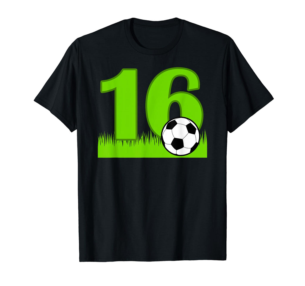 16Th Birthday Soccer 16 Years Old T-Shirt - Aesthetic Graphic for Adults - T-Shirt, Sweatshirt, Hoodie