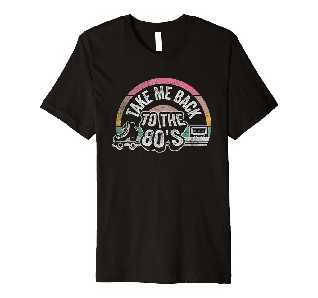 Take Me Back To 80S Cassette Roller T-Shirt - Aesthetic Graphic for Adults - T-Shirt, Sweatshirt, Hoodie