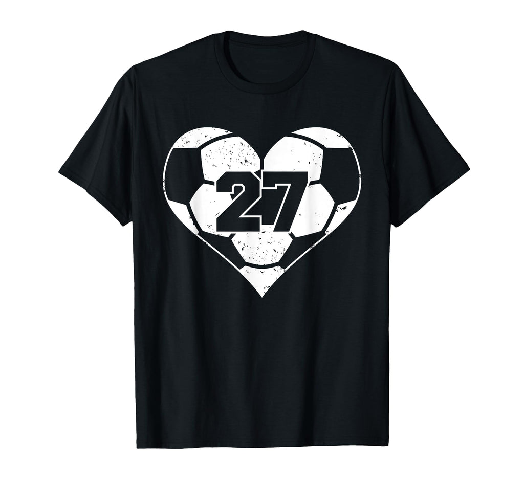 Soccer Number 27 Jersey Funny T-Shirt - Fun Novelty Design for Adults - T-Shirt, Sweatshirt, Hoodie
