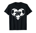 Soccer Number 27 Jersey Funny T-Shirt - Fun Novelty Design for Adults - T-Shirt, Sweatshirt, Hoodie
