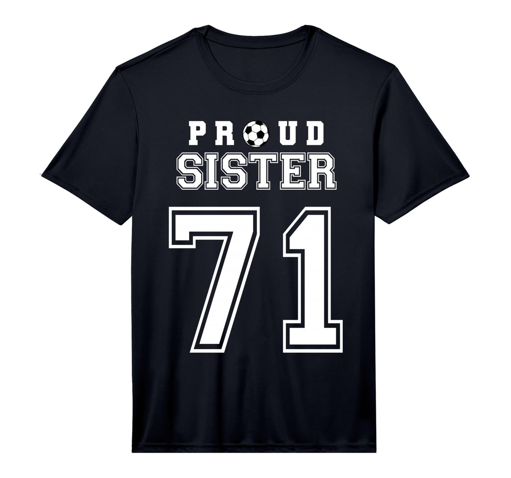 Number 71 Custom Proud Soccer Futbol T-Shirt - Novelty Apparel Unisex - T-Shirt, Sweatshirt, Hoodie