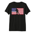 American Flag Soccer Silhouette T-Shirt - Unique Graphic for Adults - T-Shirt, Sweatshirt, Hoodie