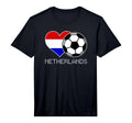 Netherlands Soccer Dutch Flag Love T-Shirt - Graphic Print for Adults - T-Shirt, Sweatshirt, Hoodie