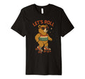 Bear Roller Skates Lets Roll Comic Book T-Shirt - Novelty Apparel Unisex - T-Shirt, Sweatshirt, Hoodie