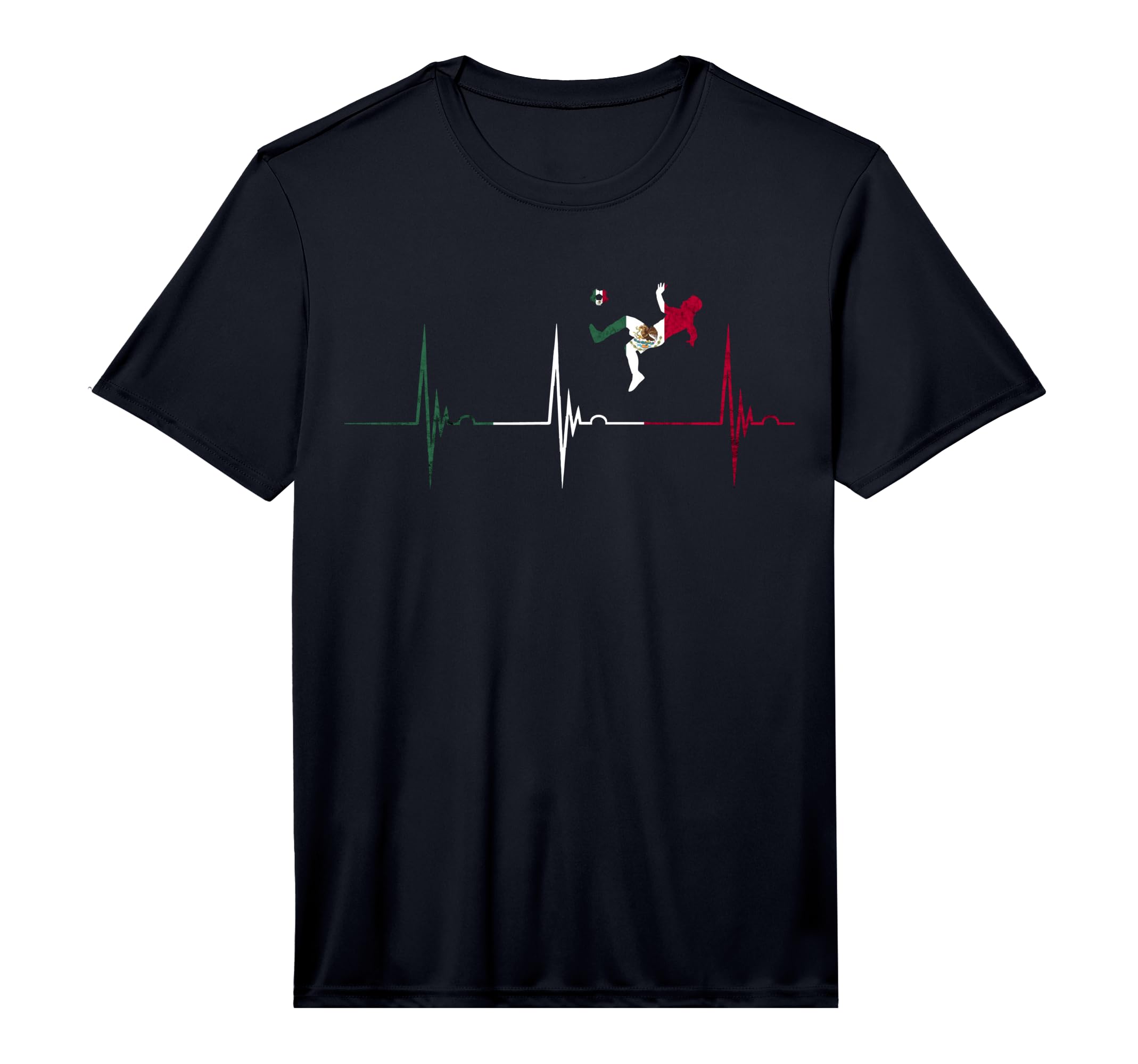 Mexican Pride Heartbeat Ekg Pulse Mexican T-Shirt - Unique Graphic Unisex - T-Shirt, Sweatshirt, Hoodie