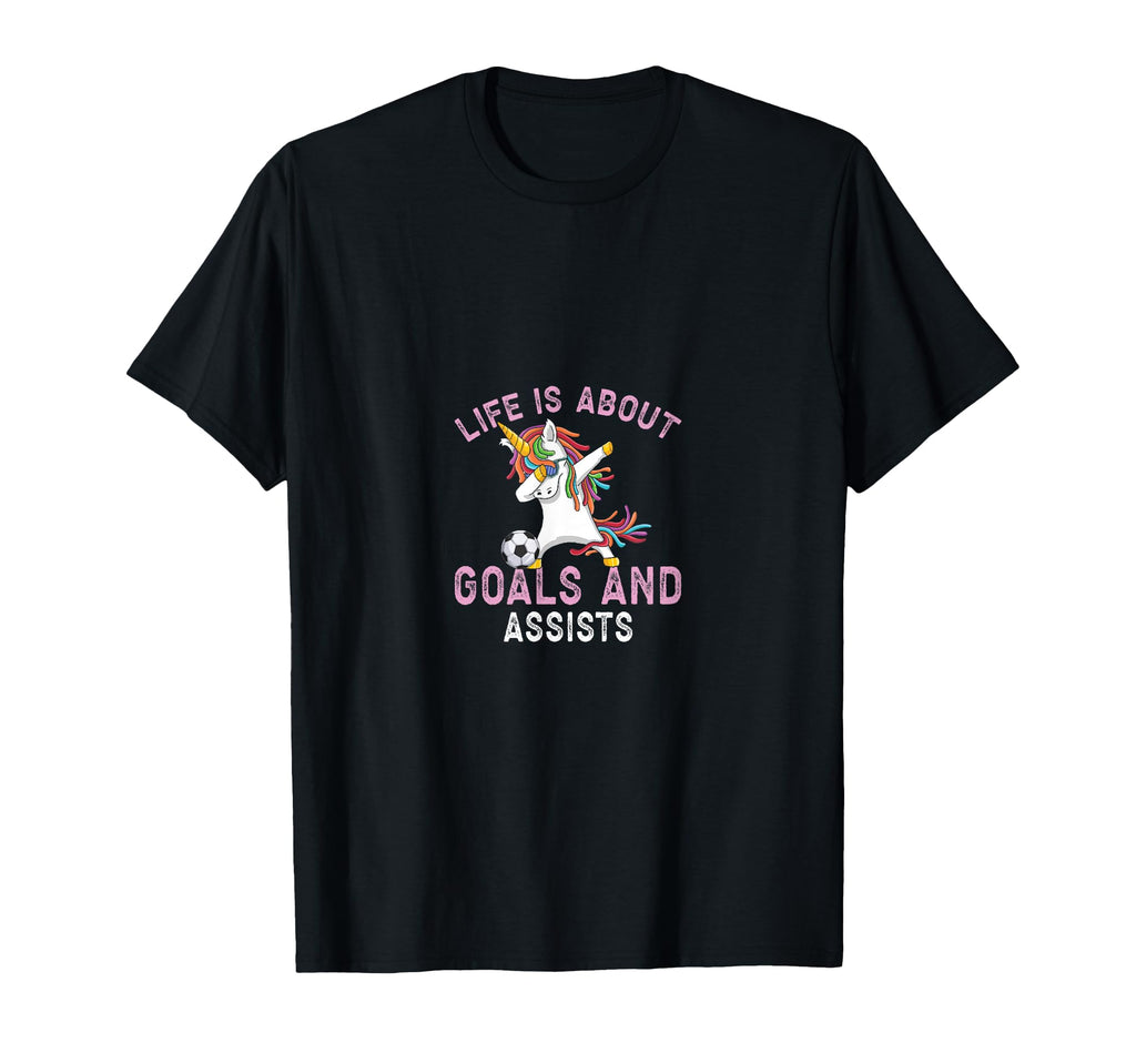 Funny Life Is About Goals And Assists T-Shirt - Trendy Graphic Unisex - T-Shirt, Sweatshirt, Hoodie