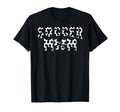 Soccer Mom Pattern Bow Football Game T-Shirt - Trendy Graphic for Adults - T-Shirt, Sweatshirt, Hoodie
