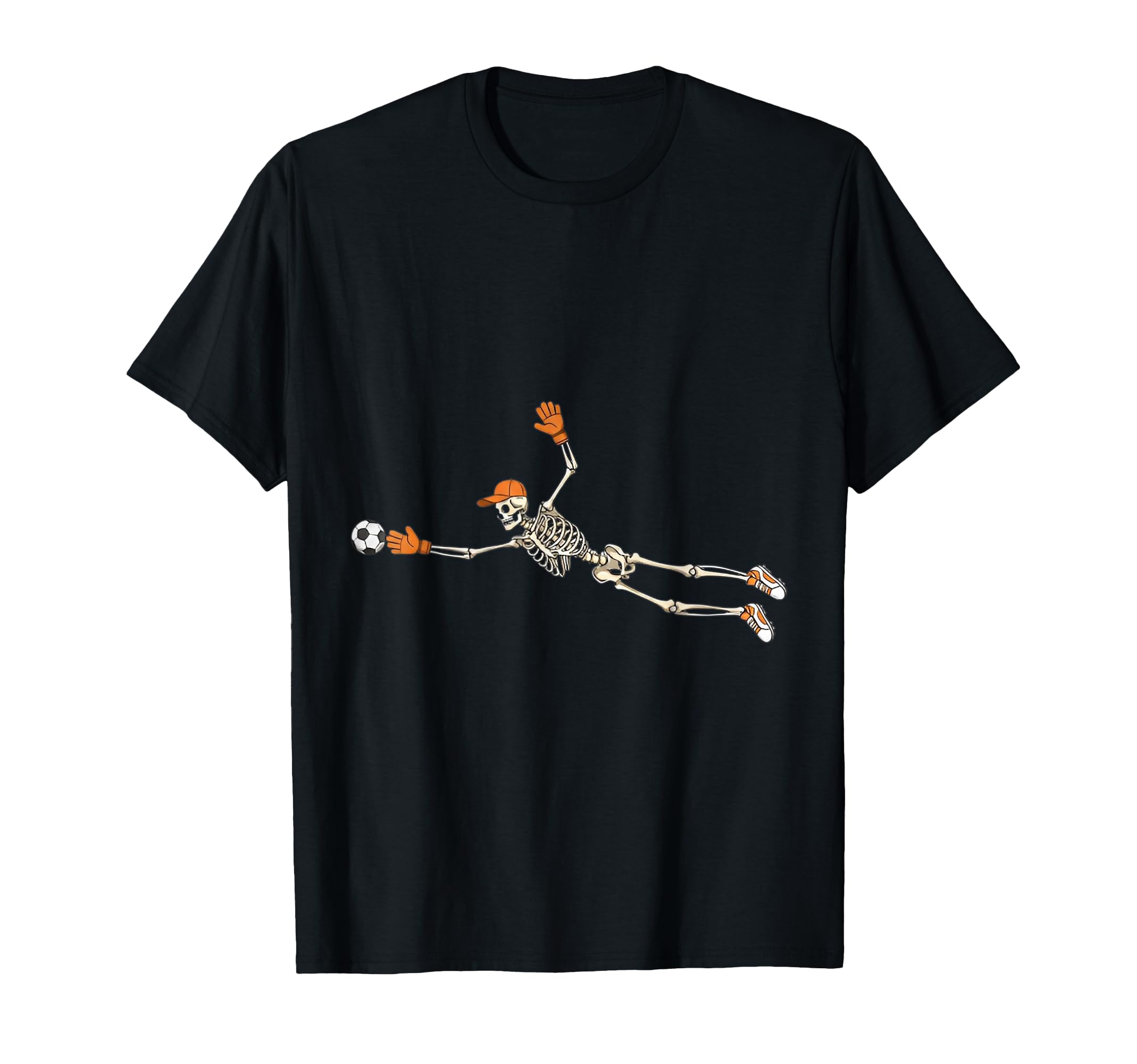 Skeleton Goalkeeper Soccer Funny T-Shirt - Fun Novelty Design Unisex - T-Shirt, Sweatshirt, Hoodie