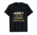Storyteller Camera Photography Lens T-Shirt - Minimalist Print Men Women - T-Shirt, Sweatshirt, Hoodie