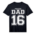 Number 16 Custom Proud Soccer T-Shirt - Fun Novelty Design for Adults - T-Shirt, Sweatshirt, Hoodie