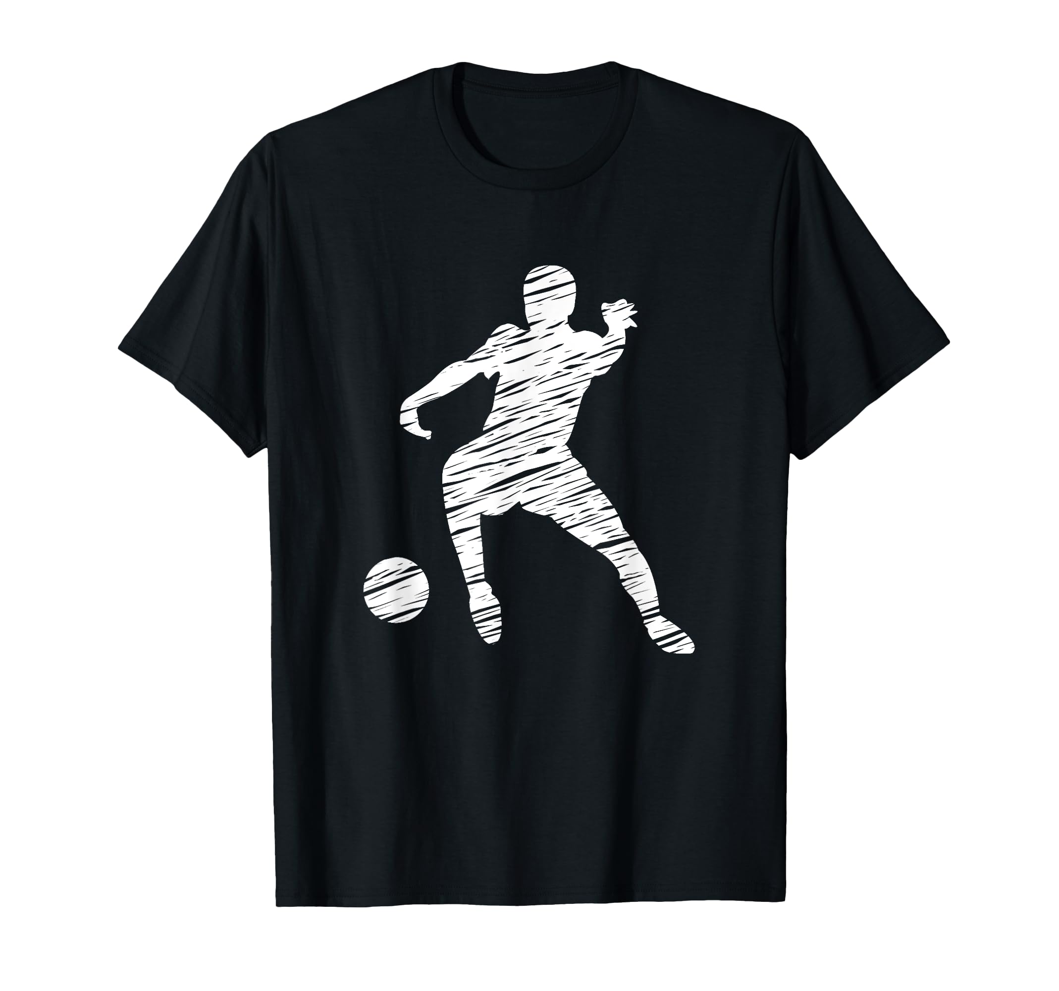 Soccer Player And Soccer Fan Motif T-Shirt - Trendy Graphic for Adults - T-Shirt, Sweatshirt, Hoodie