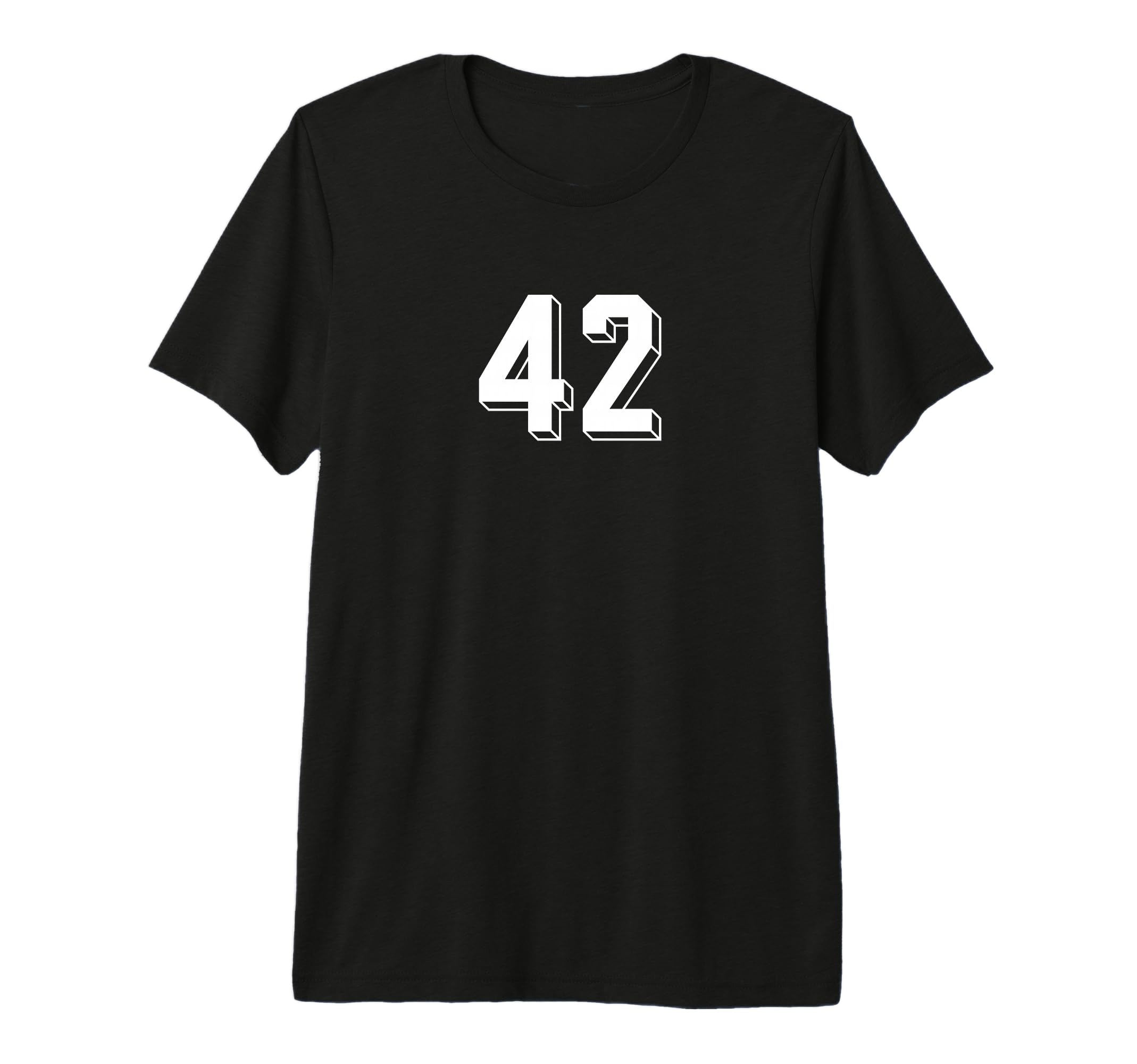 Number 42 80S 90S Soccer Team Jersey T-Shirt - Custom Art Print for Adults - T-Shirt, Sweatshirt, Hoodie