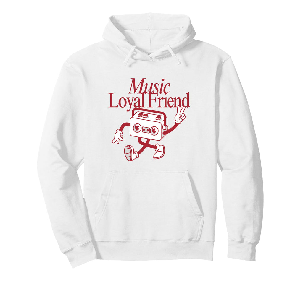 Music Loyal Friend Cassette Tape Hoodie - Aesthetic Graphic for Adults - T-Shirt, Sweatshirt, Hoodie