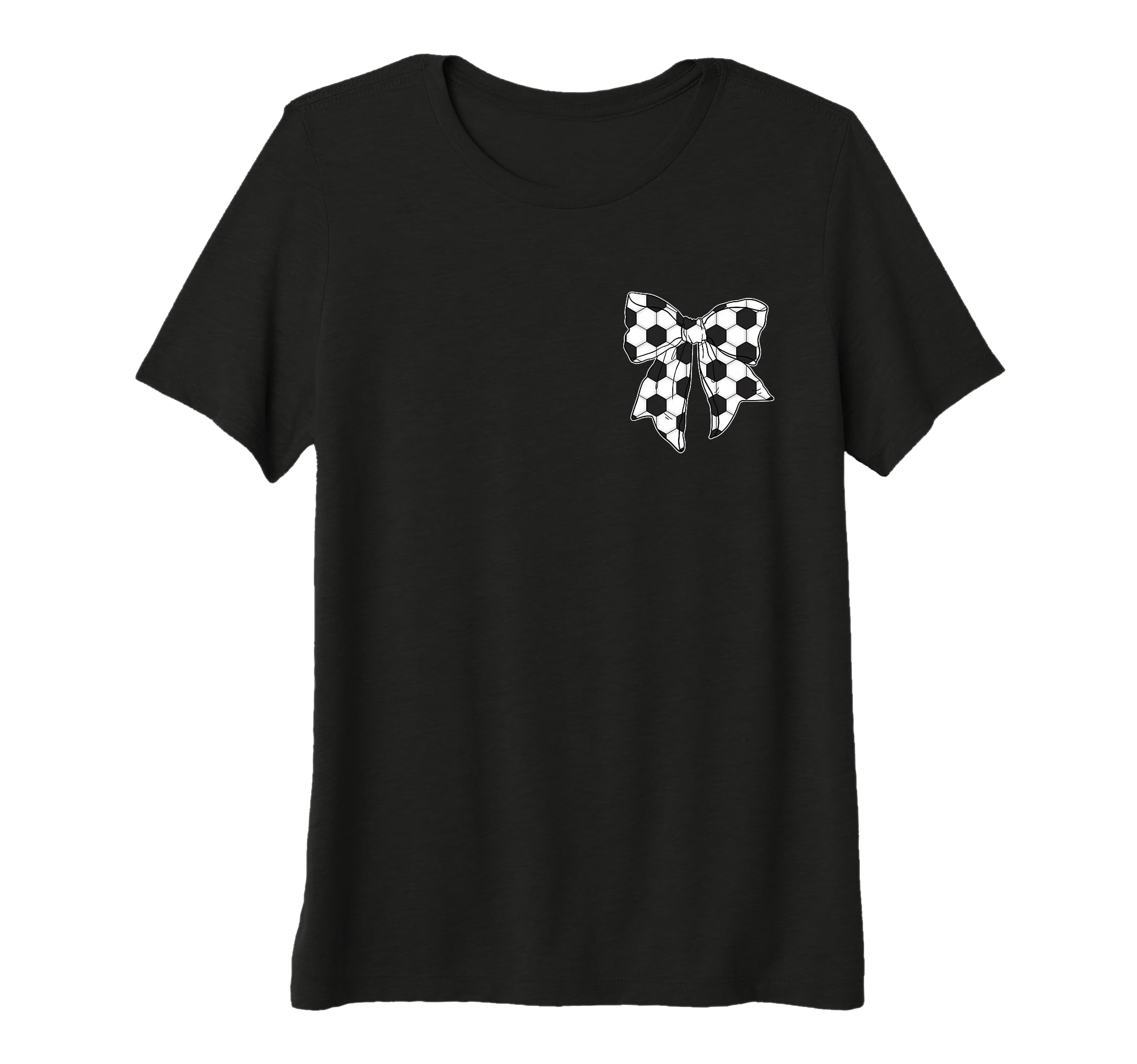 Womens Soccer Bow Game Day Coquette T-Shirt - Custom Art Print Men Women - T-Shirt, Sweatshirt, Hoodie