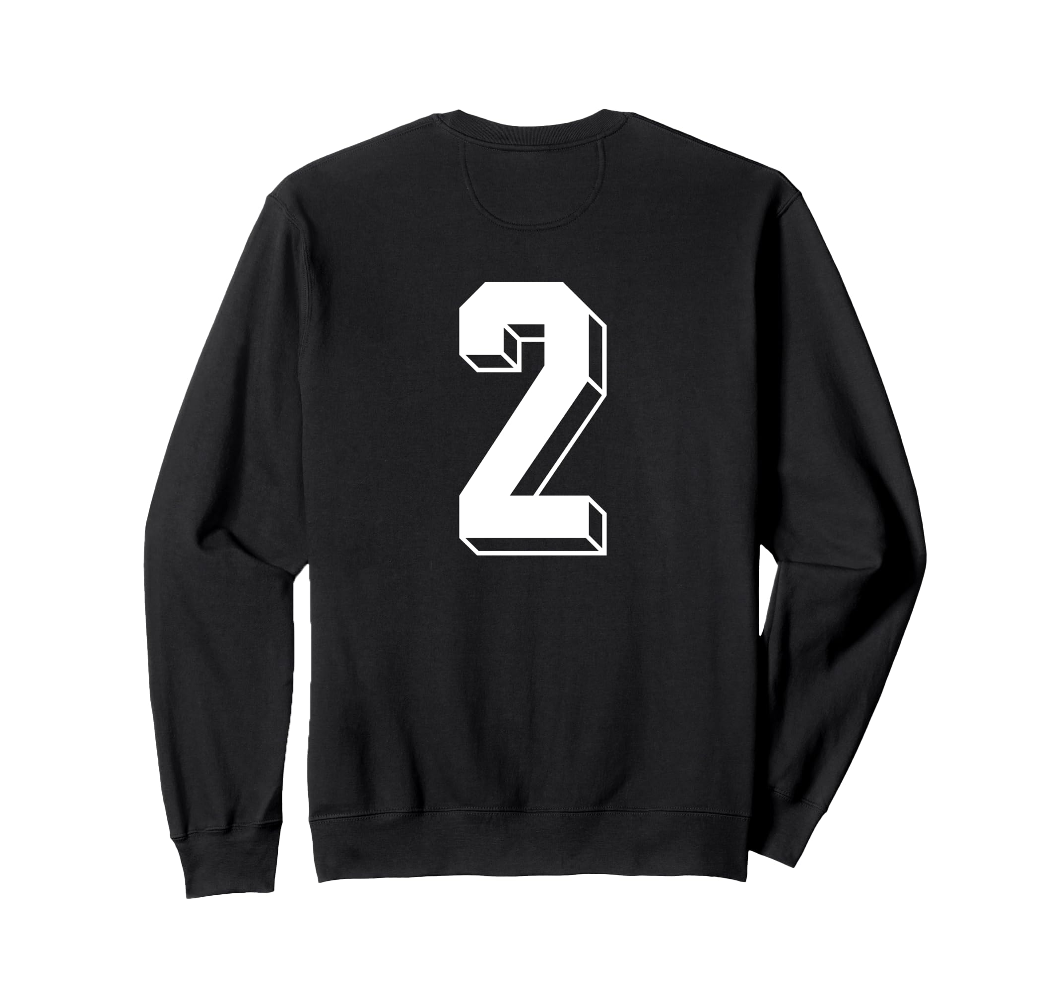 Number 2 Backside 80S 90S Team Sweatshirt - Casual Everyday Wear Men Women - T-Shirt, Sweatshirt, Hoodie