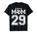 Number 29 Custom Proud Soccer Futbol T-Shirt - Minimalist Print Men Women - T-Shirt, Sweatshirt, Hoodie