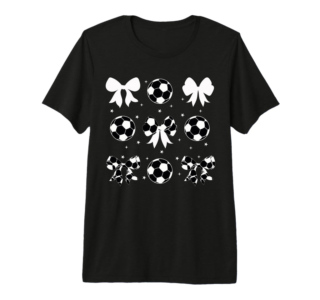 Coquette Soccer Bow Cheer Soccer Mama T-Shirt - Trendy Graphic Men Women - T-Shirt, Sweatshirt, Hoodie